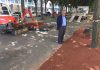 Ghiaietta speciale sistemata sperimentalmente su viale Rimembranza