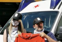 Una maglia della Cri personalizzata col Lupo Bianco: il “grazie” di Gattinara a Olmo