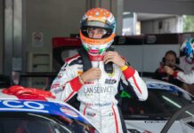 Luca Demarchi su Ferrari a Le Castellet in Francia nella Fanatec GT2 European Series