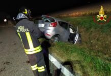 Buronzo: auto finisce in un canale all’alba