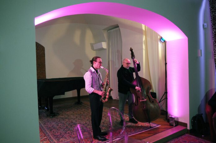I due musicisti jazz al “Viotti Club” (foto Renato Greppi)