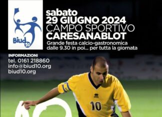 Sabato 29 giugno a Caresanablot il classico mini-torneo “10XSEMPRE” di Biud10