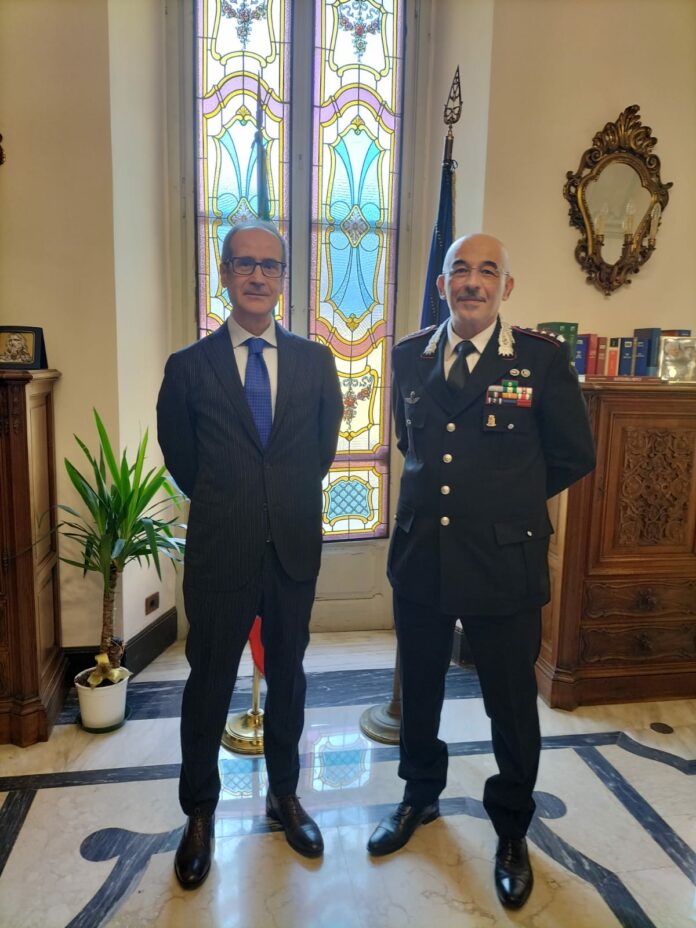 nuovo comandante carabinieri e prefetto vercelli